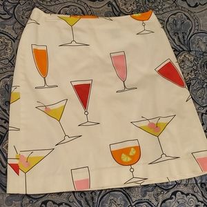 Ladies Cocktails Cotton Skirt